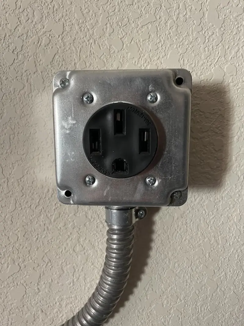 NEMA 14-50 outlet installed for Electrical Panel Upgrade in St. Louis Park